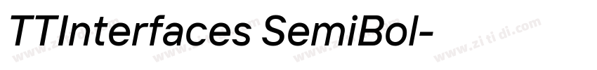 TTInterfaces SemiBol字体转换